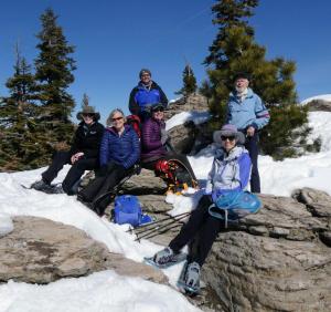 Tahoe Rim Trail to Picnic Rock 2-28-24